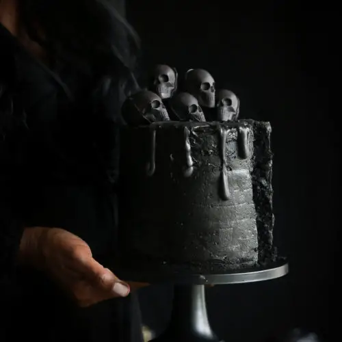 Black Velvet Nebula Cake - Sprinkle Bakes