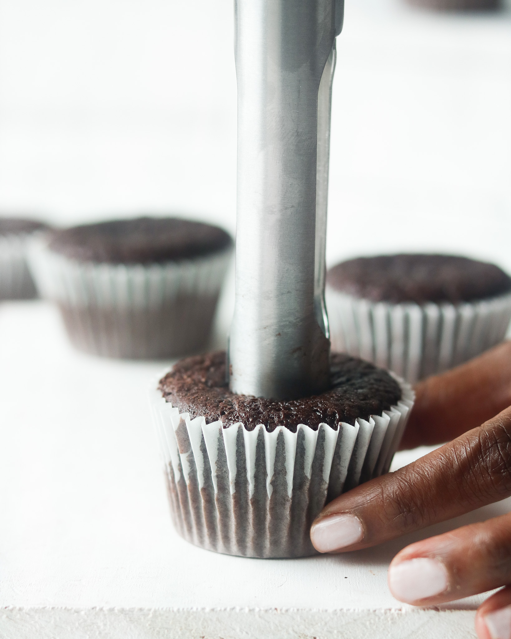 Dulce De Leche Filled Chocolate Cupcakes - Peaches 2 Peaches